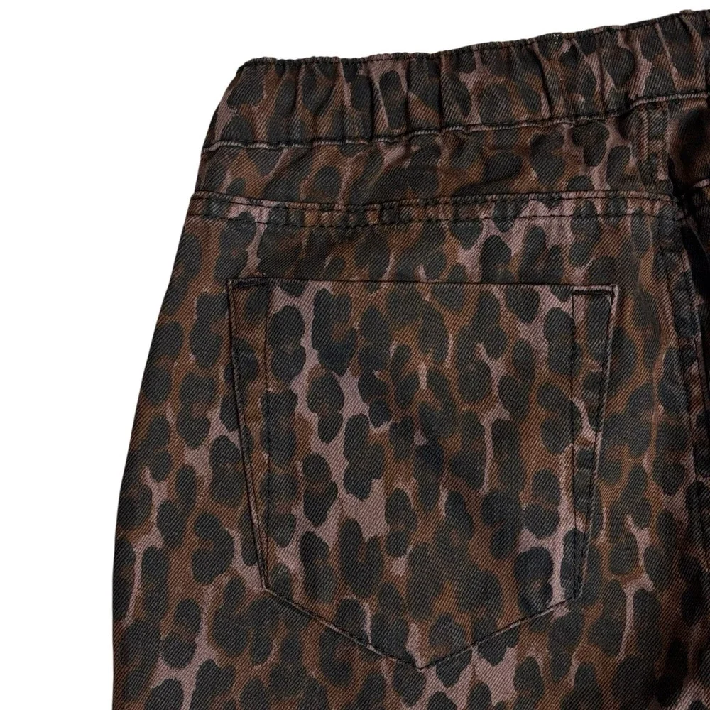 NWT OneTeaspoon Pants Sz XS Bronze Leo B Leopard  Shabbies Cotton Elastic Waist - Picture 12 of 16
